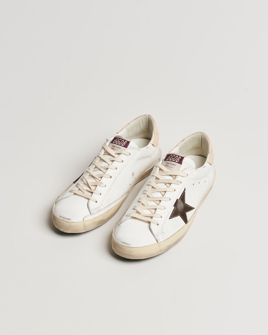 Herren | Golden Goose Deluxe Brand Super-Star Sneaker White/Brown | Golden Goose | Deluxe Brand Super-Star Sneaker White/Brown