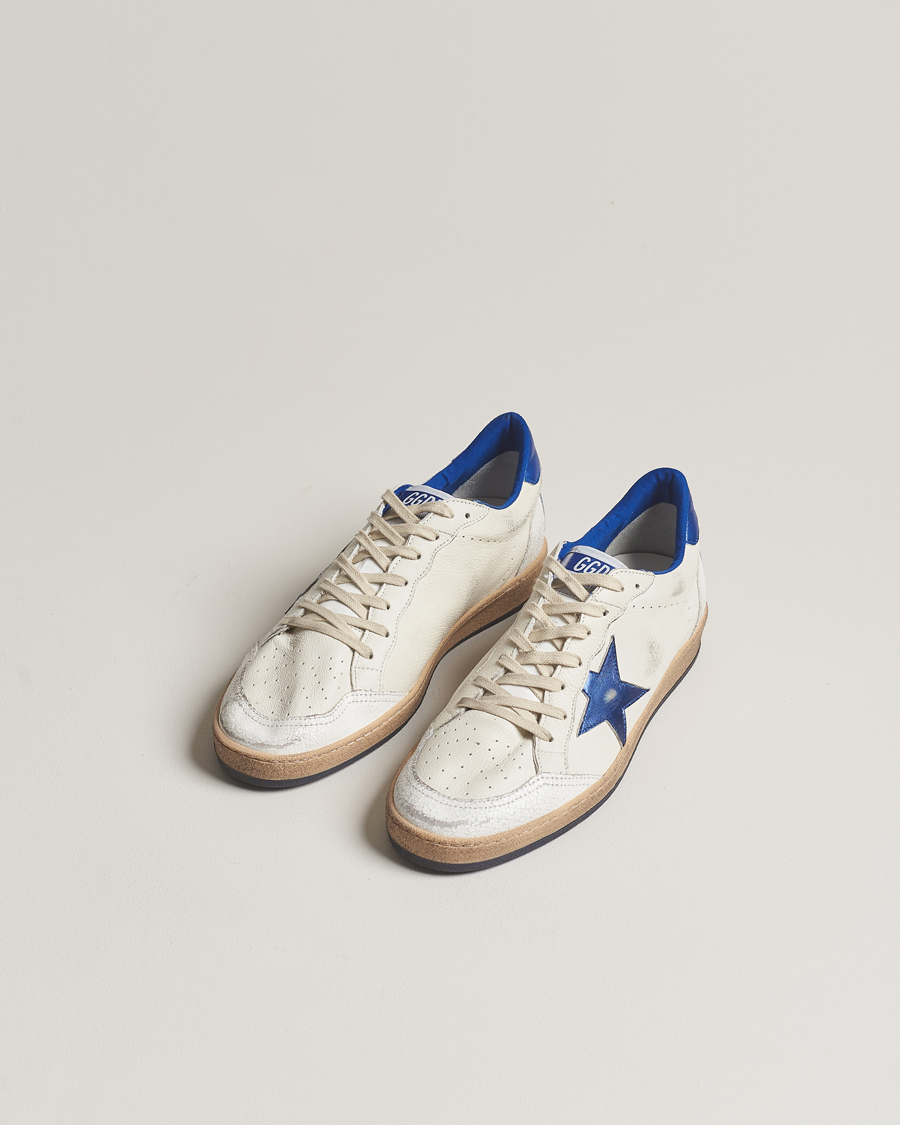 Herren | Weiße Sneakers | Golden Goose | Deluxe Brand Ball Star Sneakers White/Blue