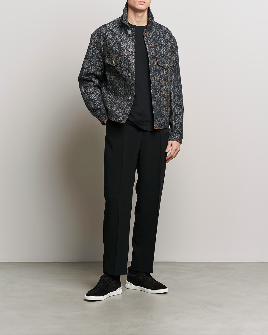 Herren | Jacken | Etro | Jacquard Denim Jacket Dark Blue
