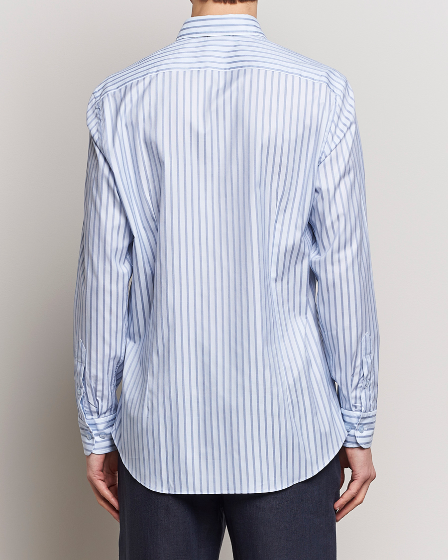 Herren | Hemden | Etro | Slim Fit Striped Cotton Shirt Light Blue