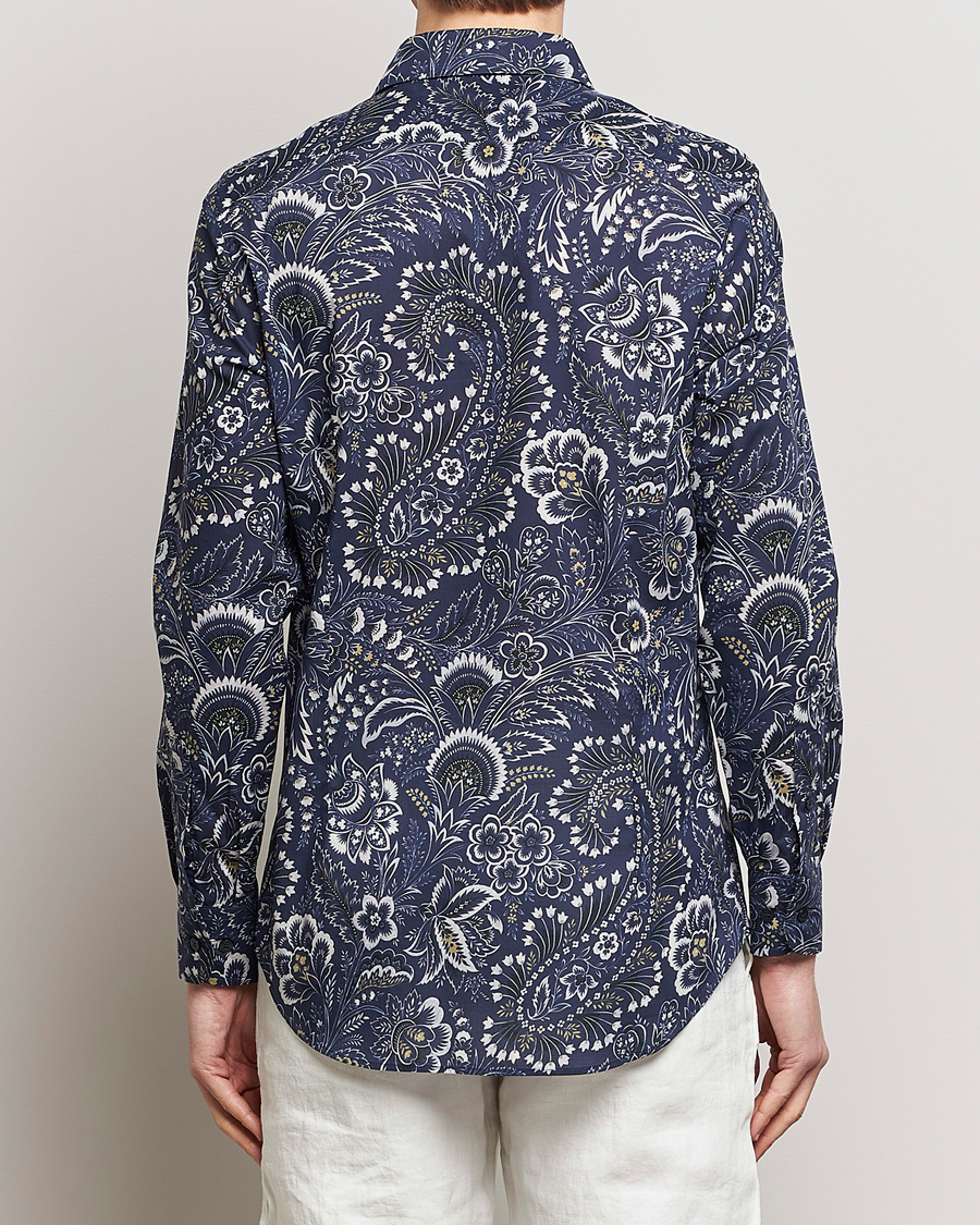 Herren | Hemden | Etro | Slim Fit Floral Print Shirt Navy