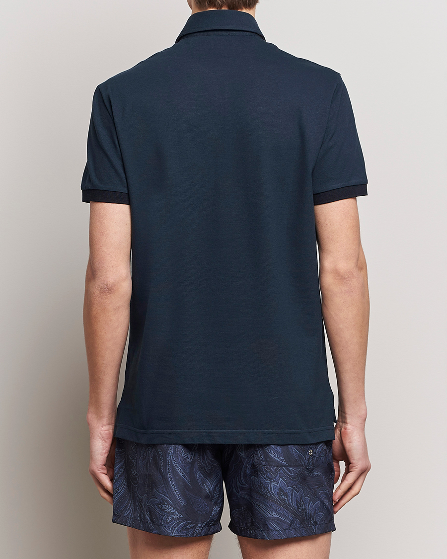 Herren | Poloshirts | Etro | Contrast Paisley Polo Navy