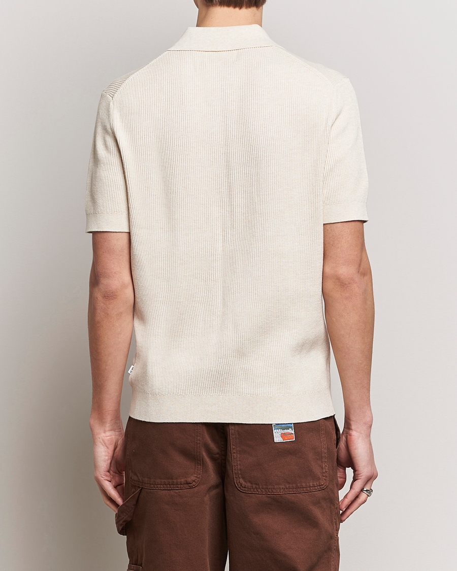 Herren | Poloshirts | NN07 | Hansie Zip Polo Ecru