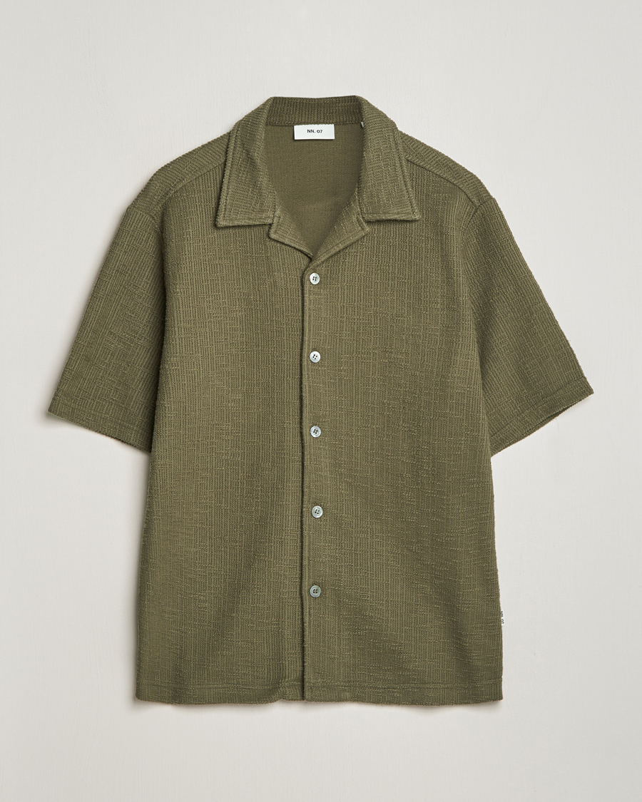Herren | Hemden | NN07 | Julio Short Sleeve Shirt Capers Green