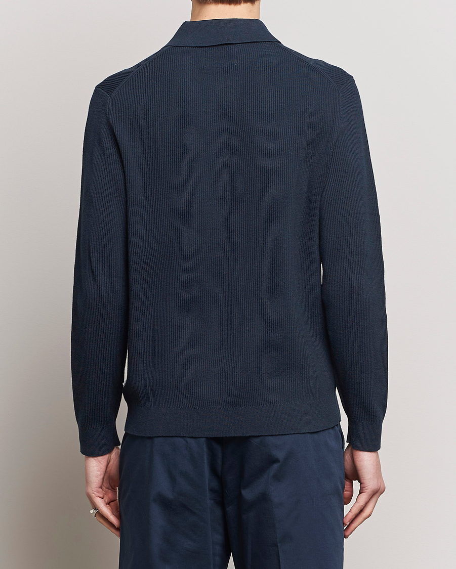 Herren | Pullover | NN07 | Hansie Knitted Half Zip Navy Blue