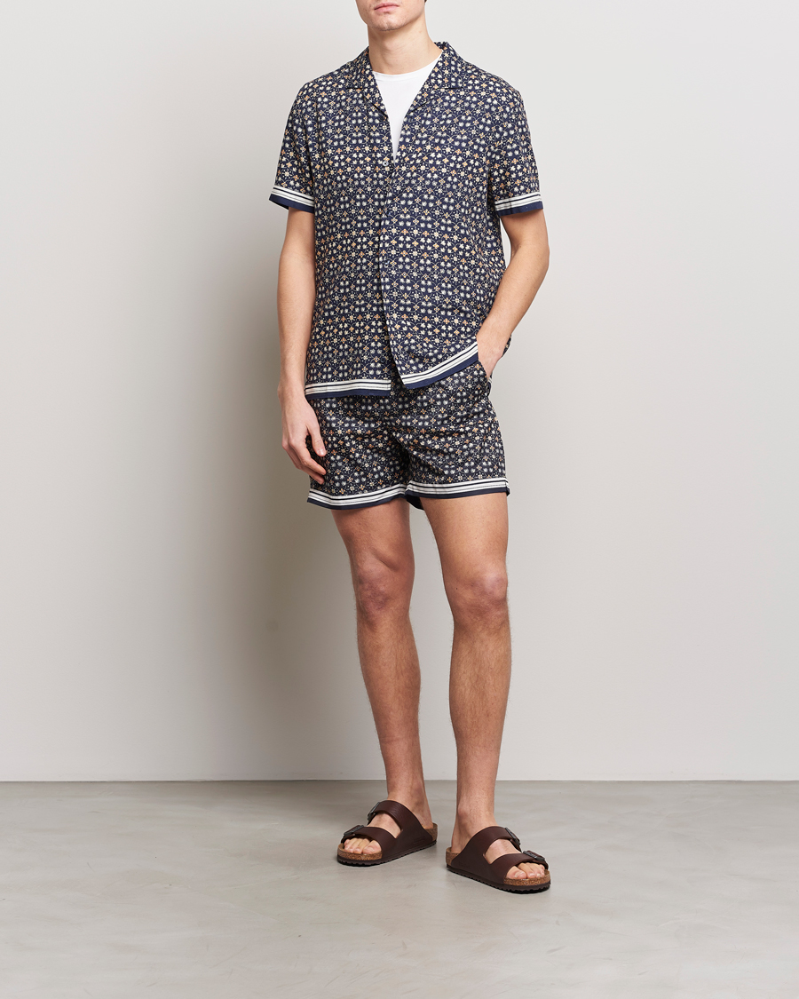 Herren | Badehosen | Orlebar Brown | Bulldog Fiore Swimshorts Night Iris