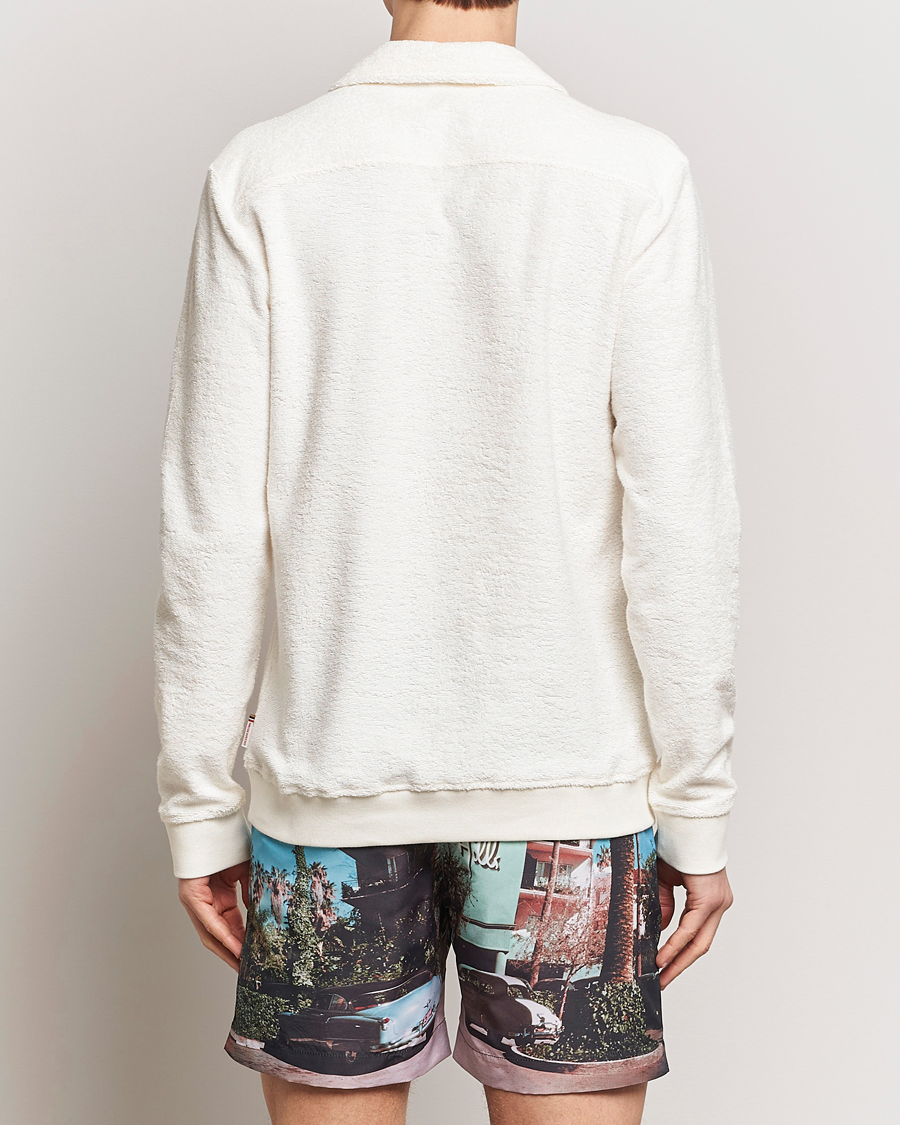 Herren | Pullover | Orlebar Brown | Santino Organic Cotton Terry Polo White Sand