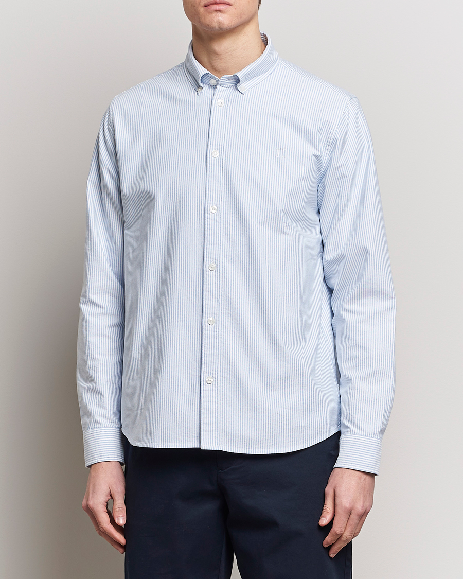Herren | LES DEUX | LES DEUX | Kristian Oxford Shirt Light Blue/White
