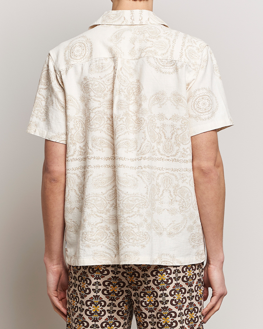 Herren | Hemden | LES DEUX | Lesley Paisley Short Sleeve Shirt Light Ivory