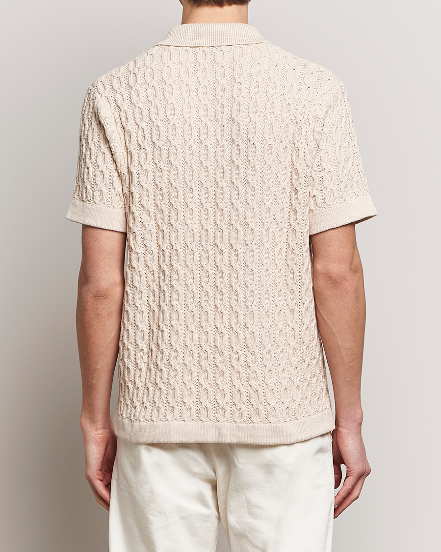 Herren | Hemden | LES DEUX | Garret Knitted Short Sleeve Shirt Ivory