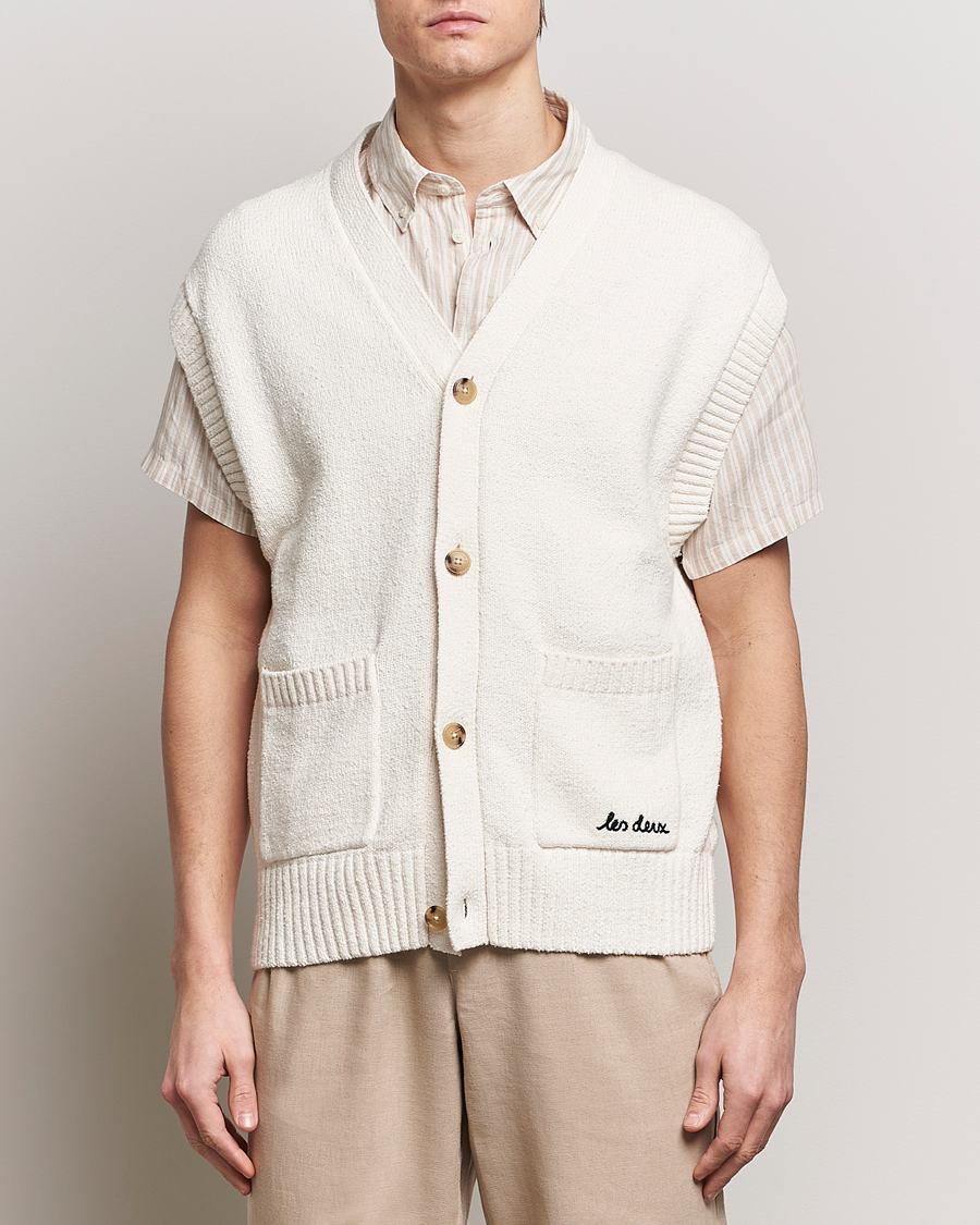 Herren | Pullover | LES DEUX | Brad Cardigan Vest Ivory