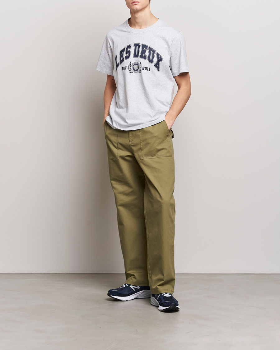 Herren | T-Shirts | LES DEUX | University T-Shirt Snow Melange