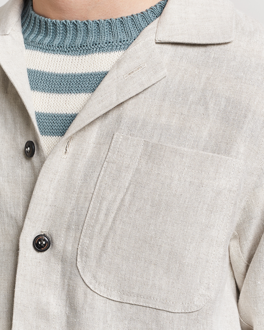 Herren | Hemden | Peregrine | Grange Linen Shacket Natural