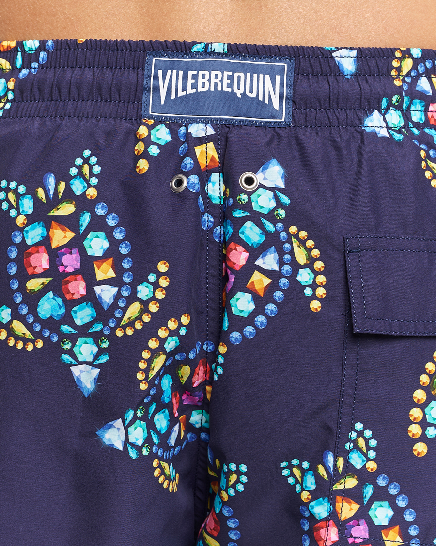 Herren | Badehosen | Vilebrequin | Moorea Printed Swimshorts Minuit