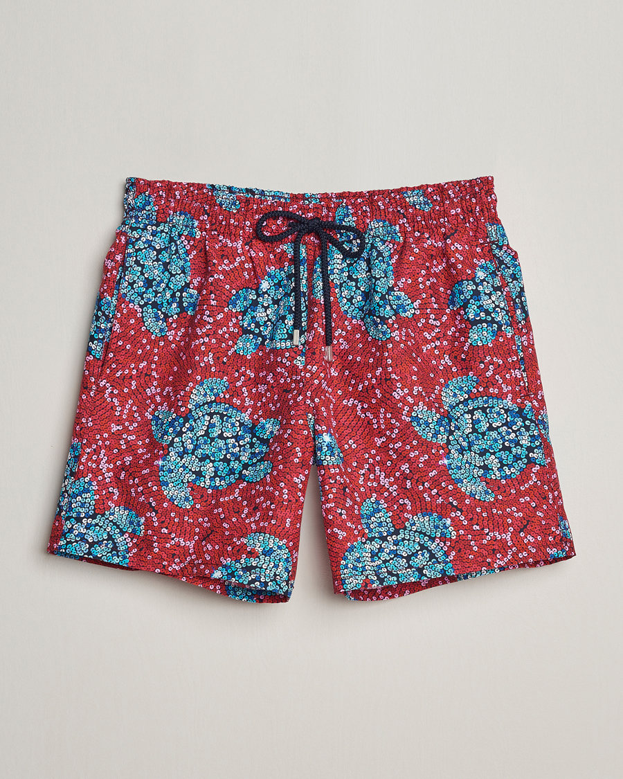 Herren | Badehosen | Vilebrequin | Moorea Printed Swimshorts Merlot