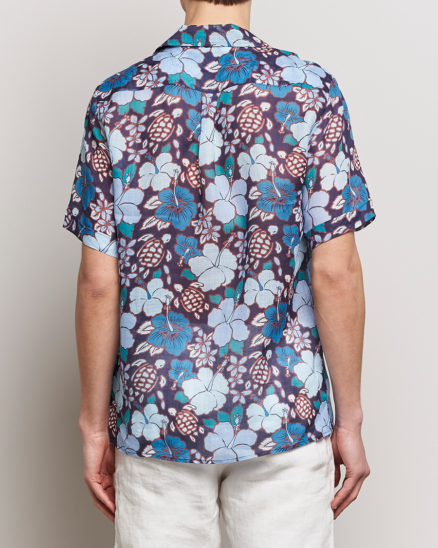 Herren | Hemden | Vilebrequin | Carhli Resort Short Sleeve Shirt Minuit