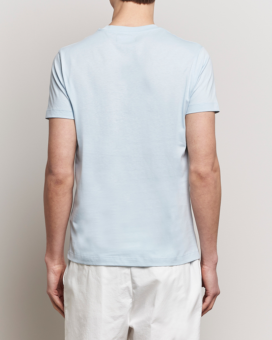 Herren | T-Shirts | Vilebrequin | Portisol Printed Crew Neck T-Shirt Bleu Ciel