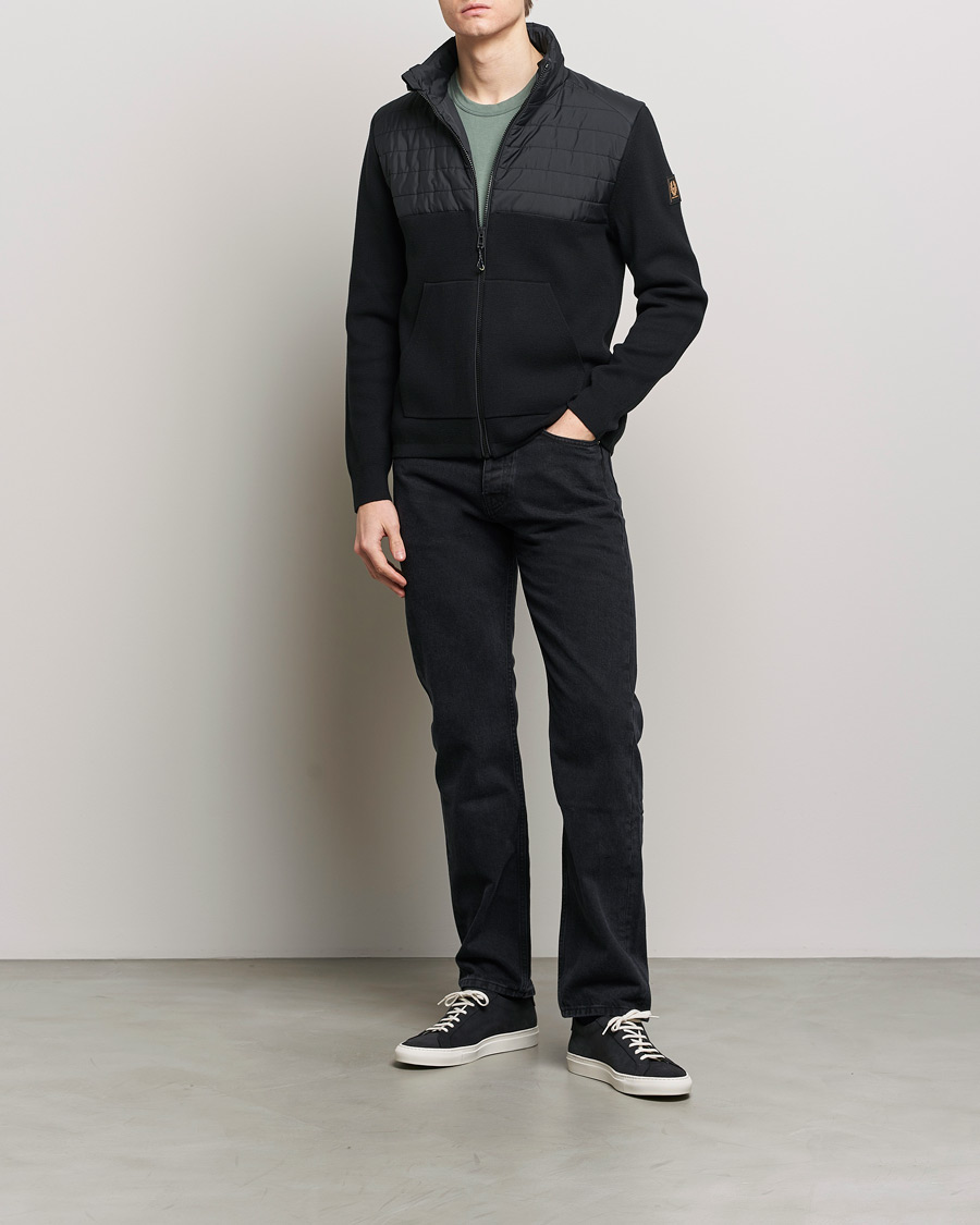 Herren | Pullover | Belstaff | Venture Hybrid Full Zip Black