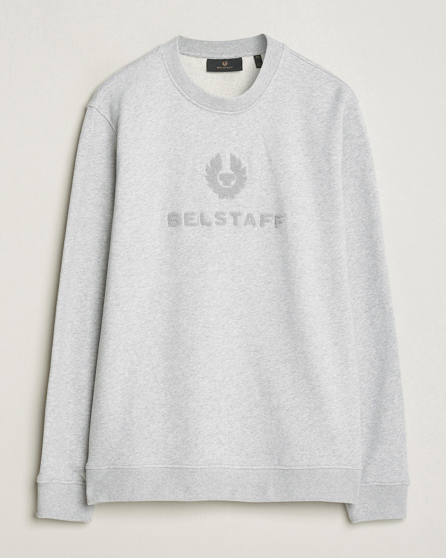 Herren | Pullover | Belstaff | Varsity Logo Sweatshirt Old Silver Heather