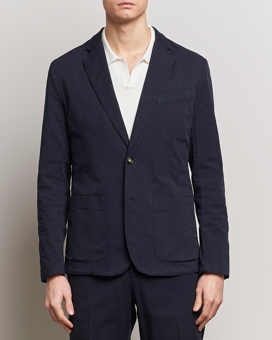 Herren | Kleidung | J.Lindeberg | Elton Garment Dyed Cotton Blazer Navy
