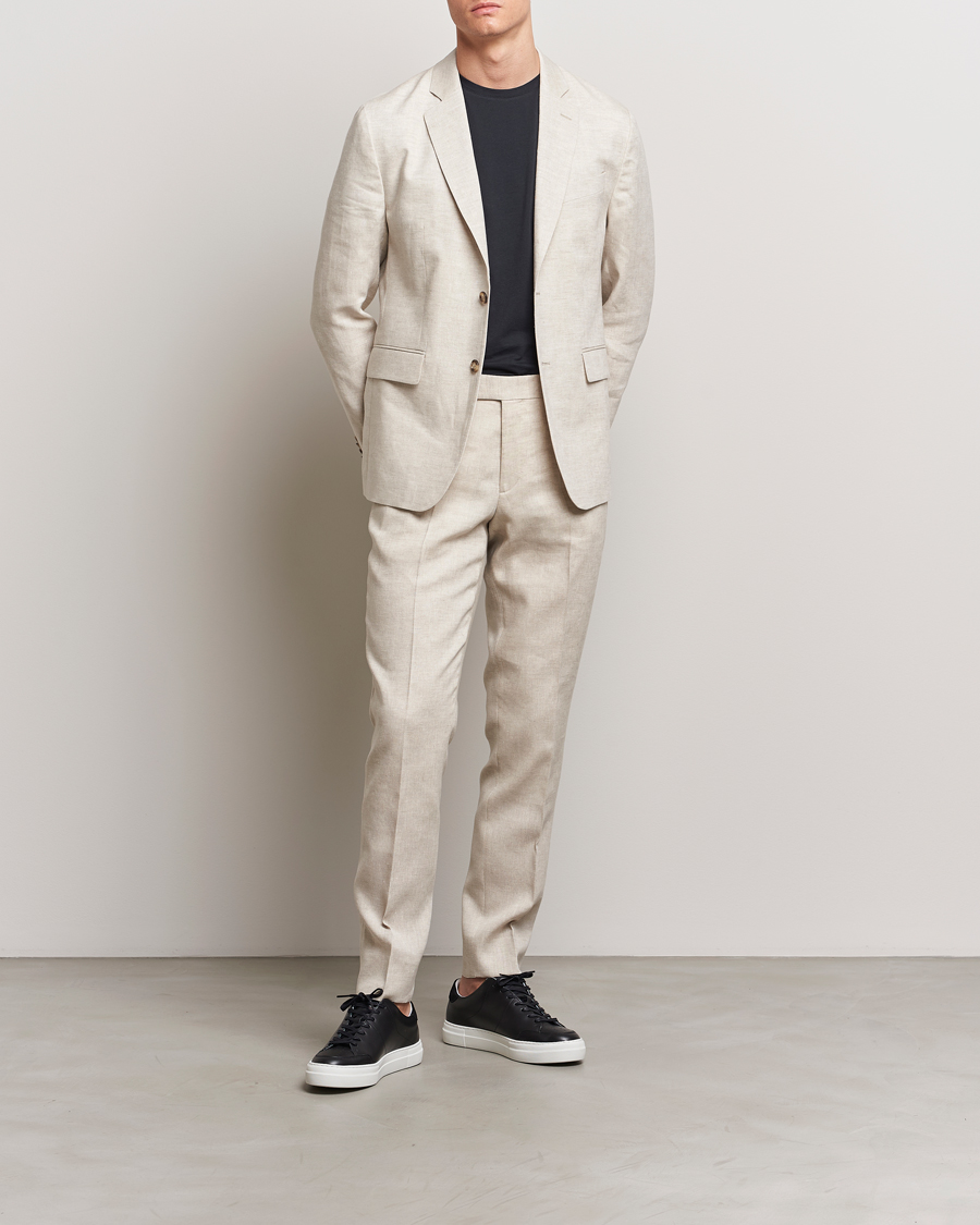 Herren | Sakkos | J.Lindeberg | Hopper Super Linen Blazer Moonbeam