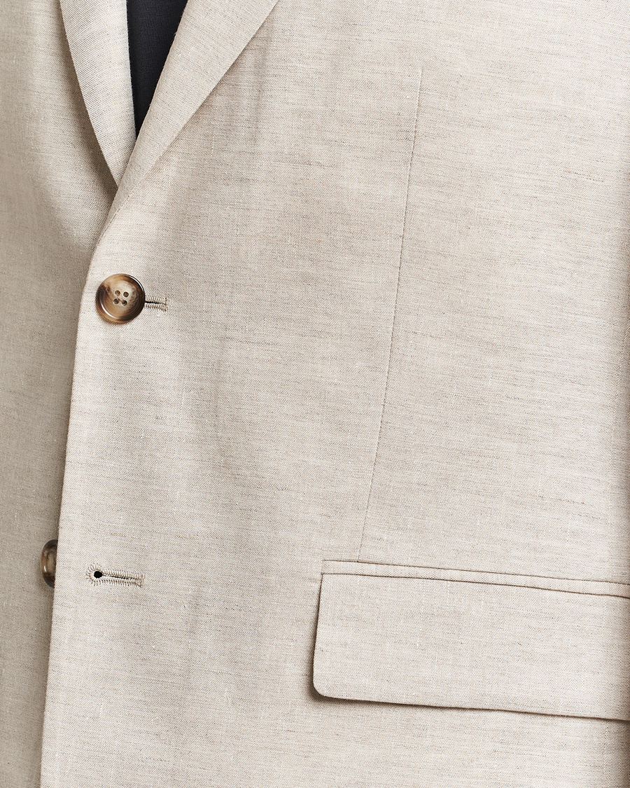 Herren | Sakkos | J.Lindeberg | Hopper Super Linen Blazer Moonbeam