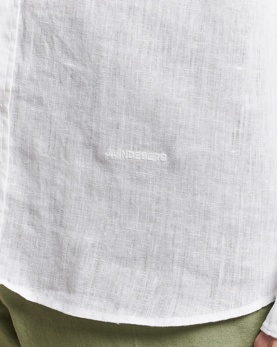 Herren | Hemden | J.Lindeberg | Regular Fit Clean Linen Shirt White