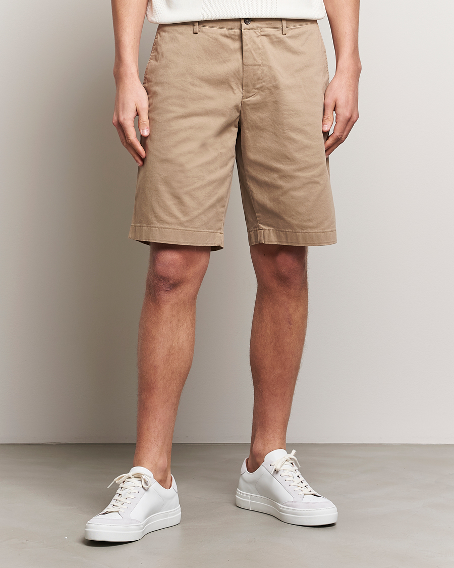 Herren | Shorts | J.Lindeberg | Nathan Cloud Satin Shorts Batique Khaki