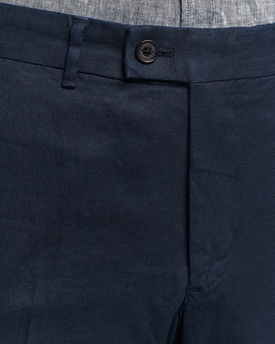 Herren | Hosen | J.Lindeberg | Lois Cotton/Linen Stretch Pants Navy