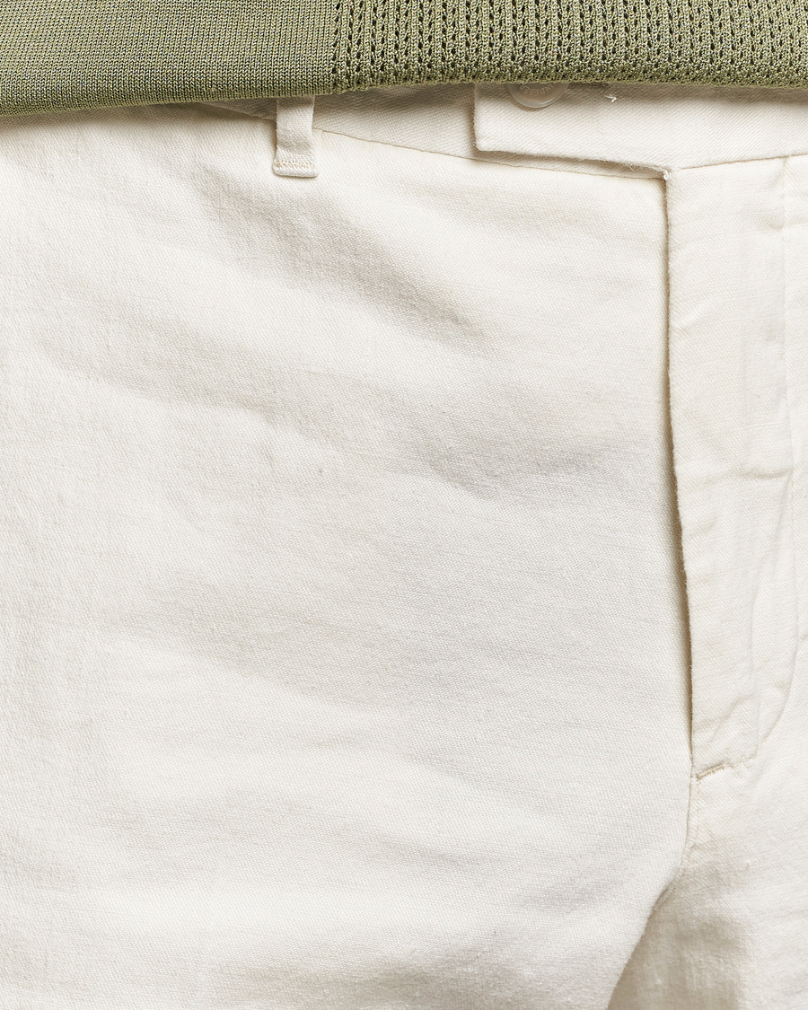 Herren | Hosen | J.Lindeberg | Lois Cotton/Linen Stretch Pants Cloud White