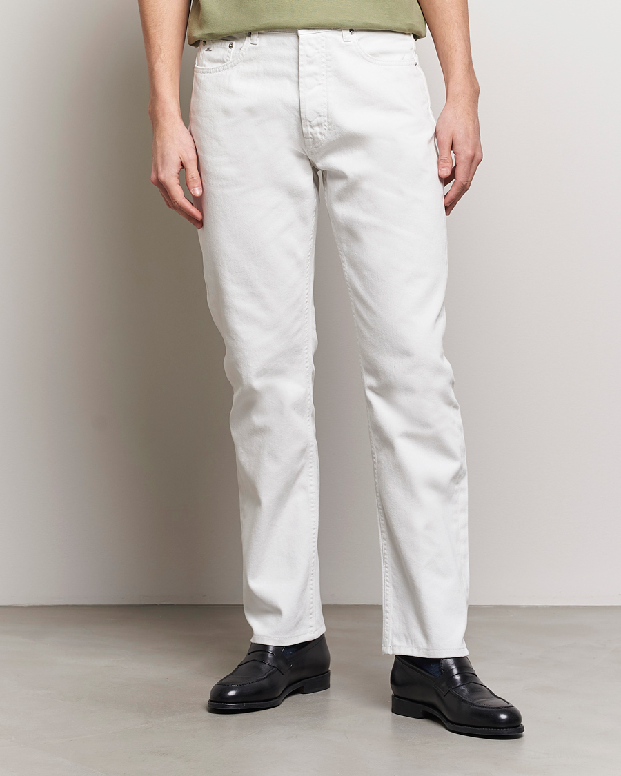 Herren | Jeans | J.Lindeberg | Cody Solid Regular Jeans Cloud White