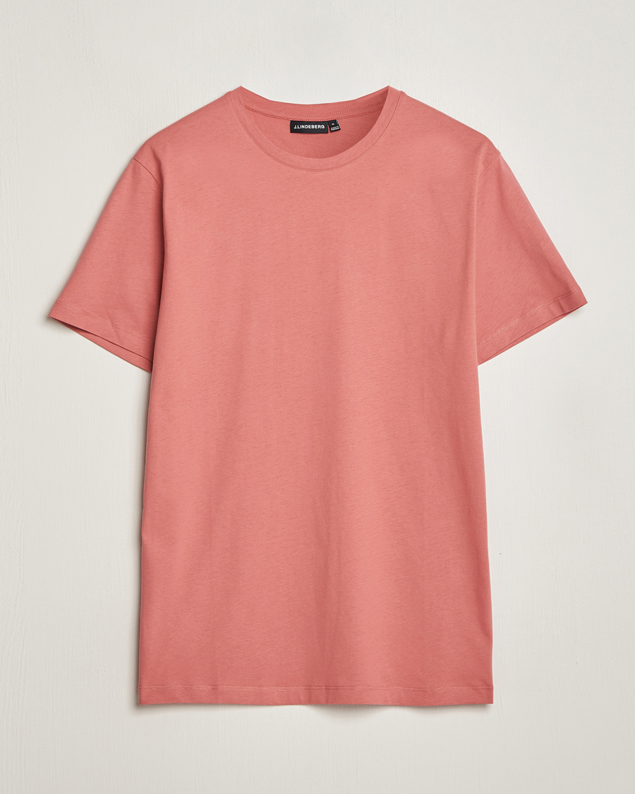 Herren | T-Shirts | J.Lindeberg | Sid Basic T-Shirt Dusty Cedar