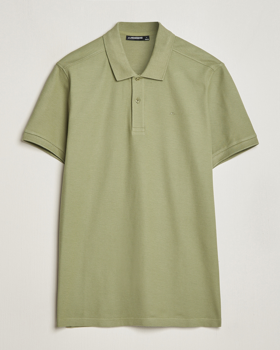 Herren | Poloshirts | J.Lindeberg | Troy Polo Shirt Oil Green