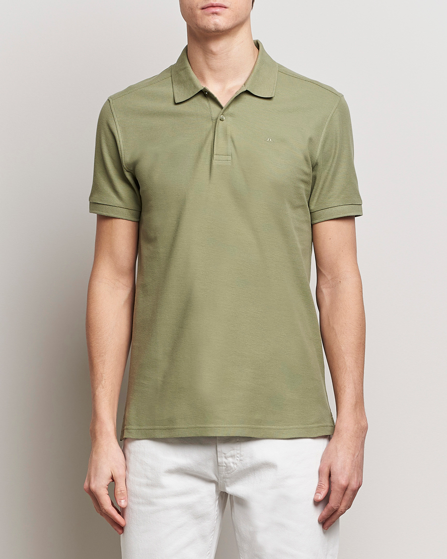 Herren | Poloshirts | J.Lindeberg | Troy Polo Shirt Oil Green