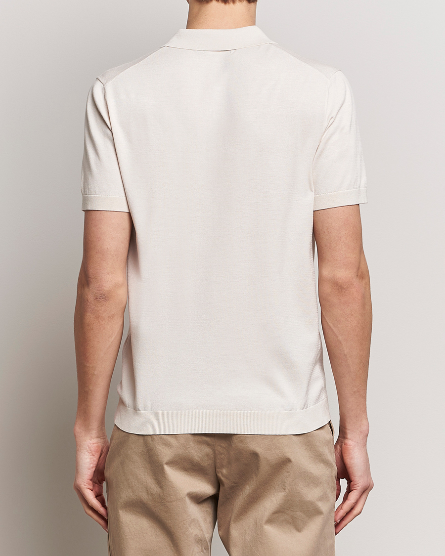 Herren | Poloshirts | J.Lindeberg | Ridge Rayon Silk Polo Moonbeam