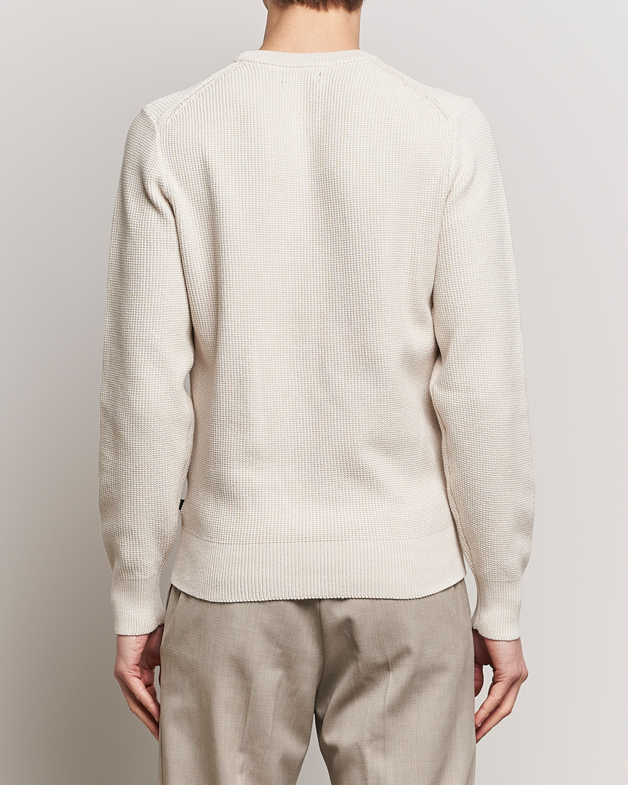 Herren | Pullover | J.Lindeberg | Arthur Structure Organic Cotton Crew Neck Moonbeam