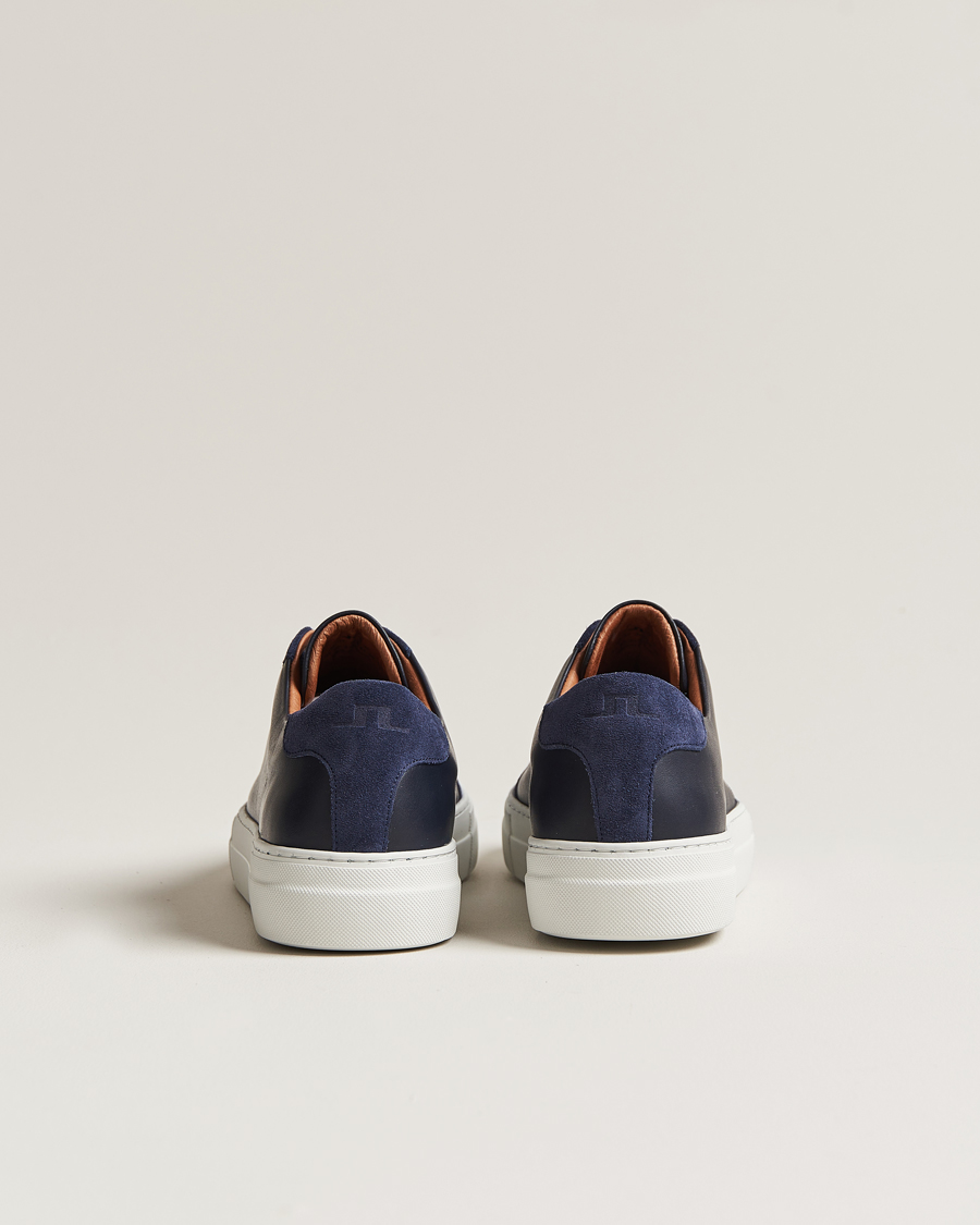 Herren | J.Lindeberg Art Signature Leather Sneaker Navy | J.Lindeberg | Art Signature Leather Sneaker Navy
