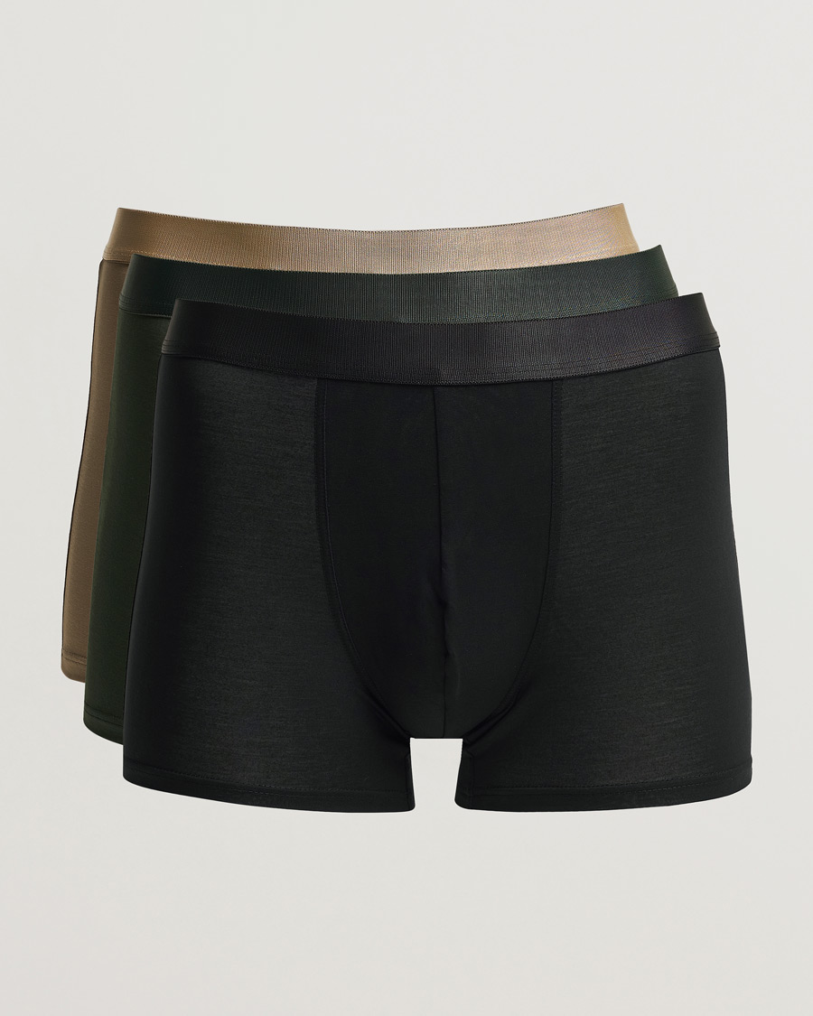 Herren | Unterwäsche | CDLP | 3-Pack Boxer Briefs Black/Army Green/Golden Clay