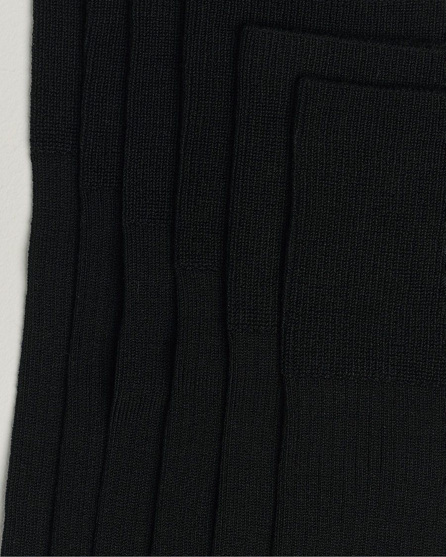 Herren | Socken | CDLP | 6-Pack Cotton Rib Socks Black