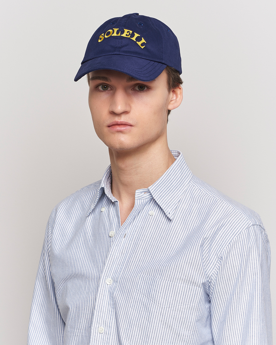 Herren | Drake's Soleil Baseball Cap Navy | Drake's | Soleil Baseball Cap Navy