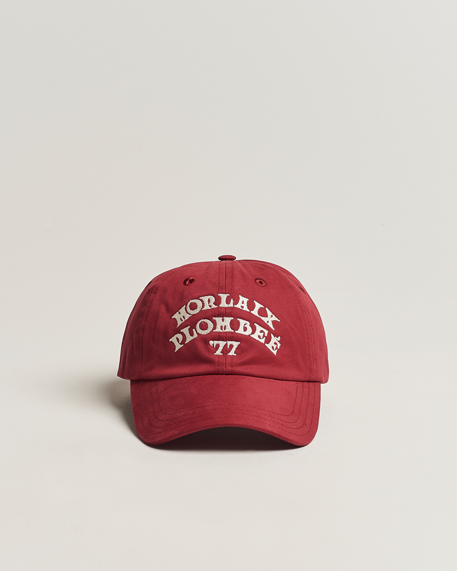Herren | Drake's Morlaix Plombee 77 Baseball Cap Red | Drake's | Morlaix Plombee 77 Baseball Cap Red