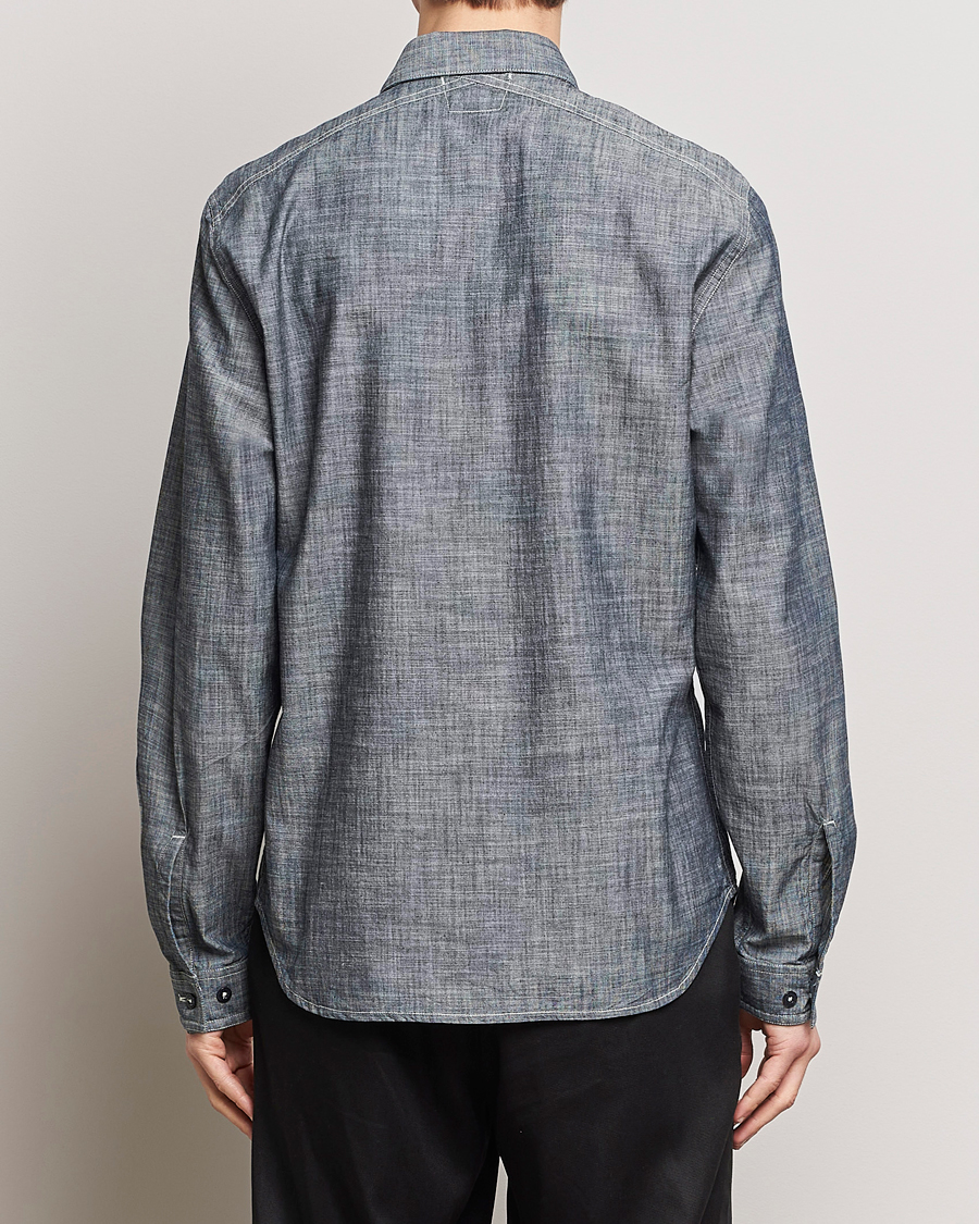 Herren | Hemden | C.P. Company | Long Sleeve Chambray Denim Shirt Black