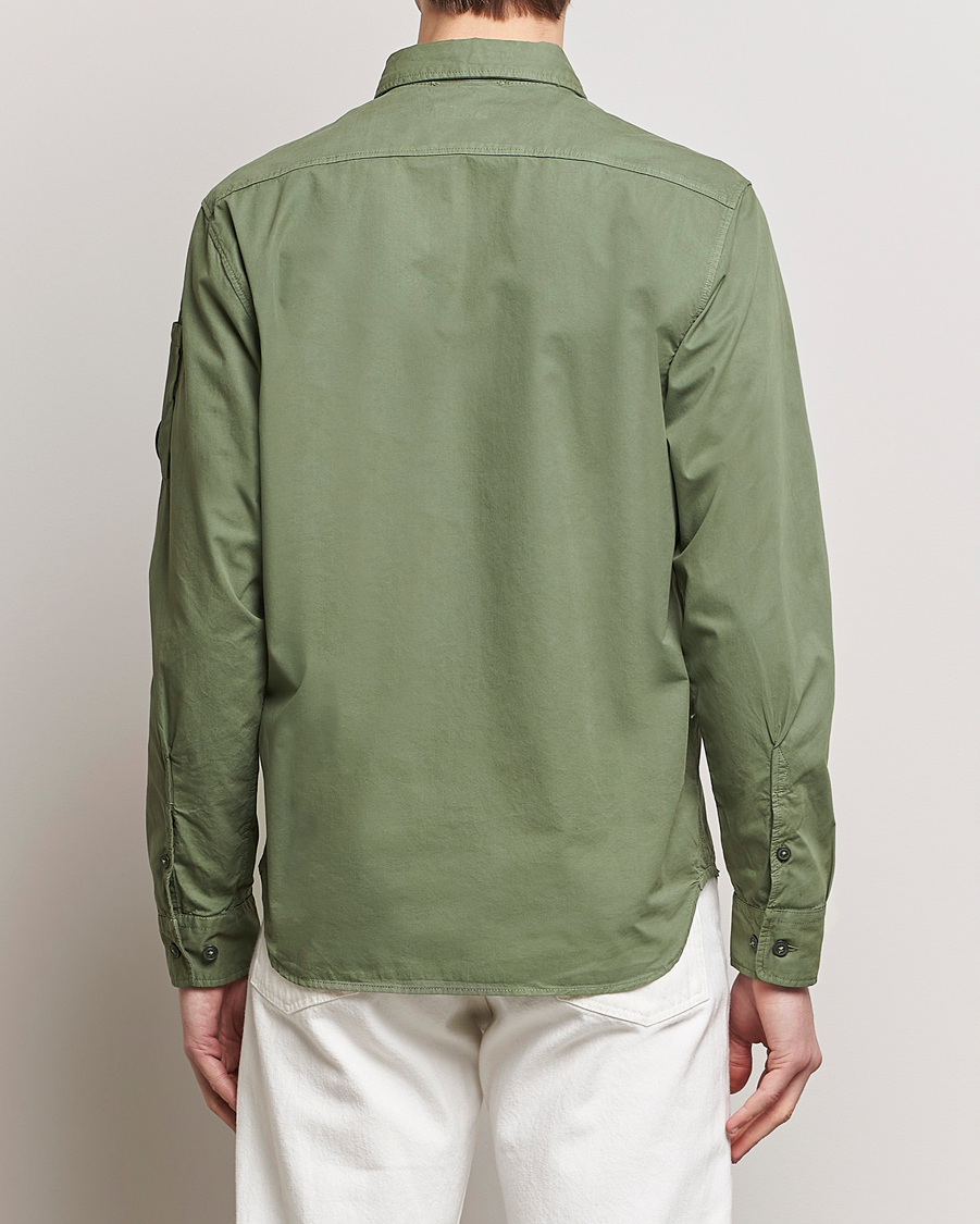 Herren | Hemden | C.P. Company | Long Sleeve Gabardine Pocket Shirt Green