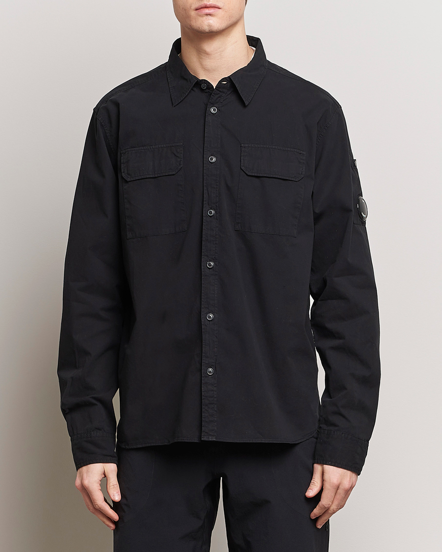 Herren | Kategorie | C.P. Company | Long Sleeve Gabardine Pocket Shirt Black