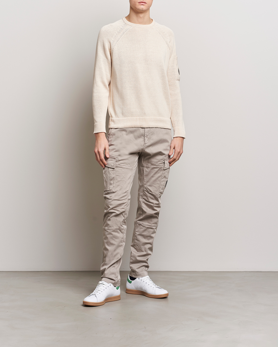 Herren | Pullover | C.P. Company | Compact Cotton Lens Crewneck Ecru