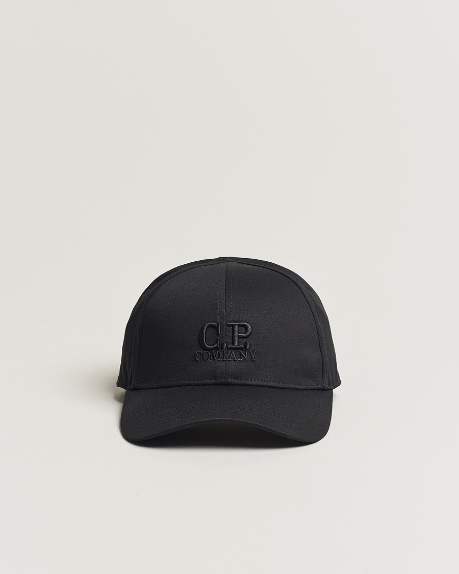 Herren | C.P. Company Cotton Gabardine Cap Black | C.P. Company | Cotton Gabardine Cap Black
