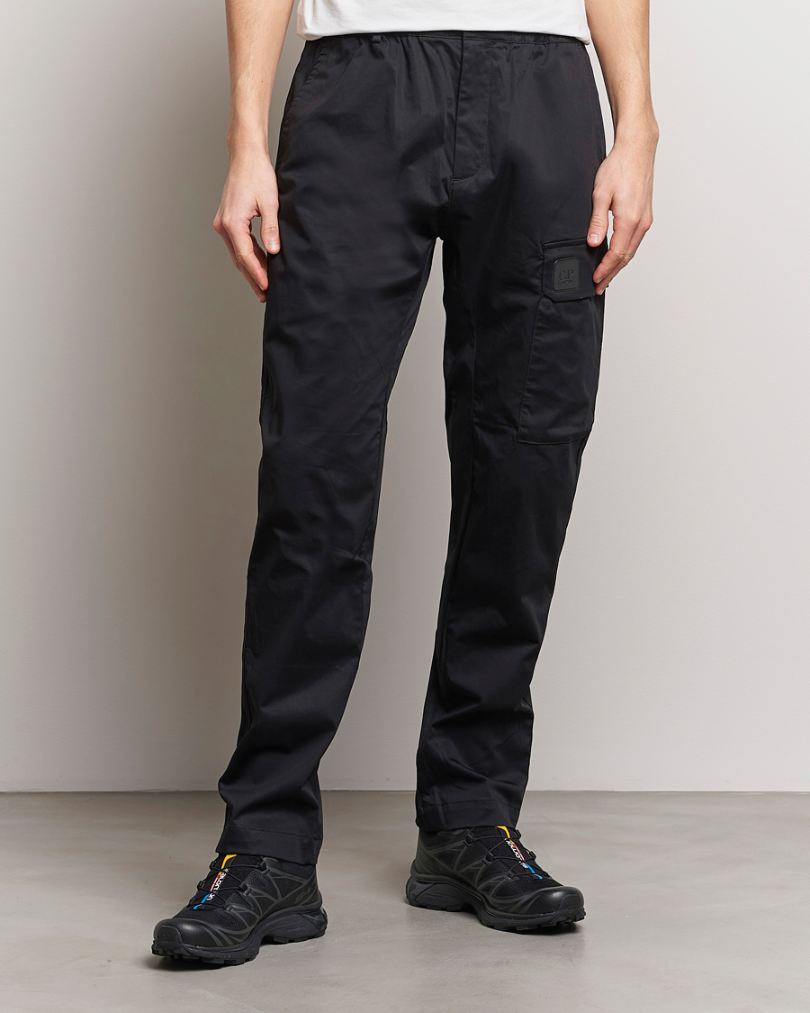 Herren | Kleidung | C.P. Company | Metropolis Gabardine Stretch Satin Cargo Trousers Black