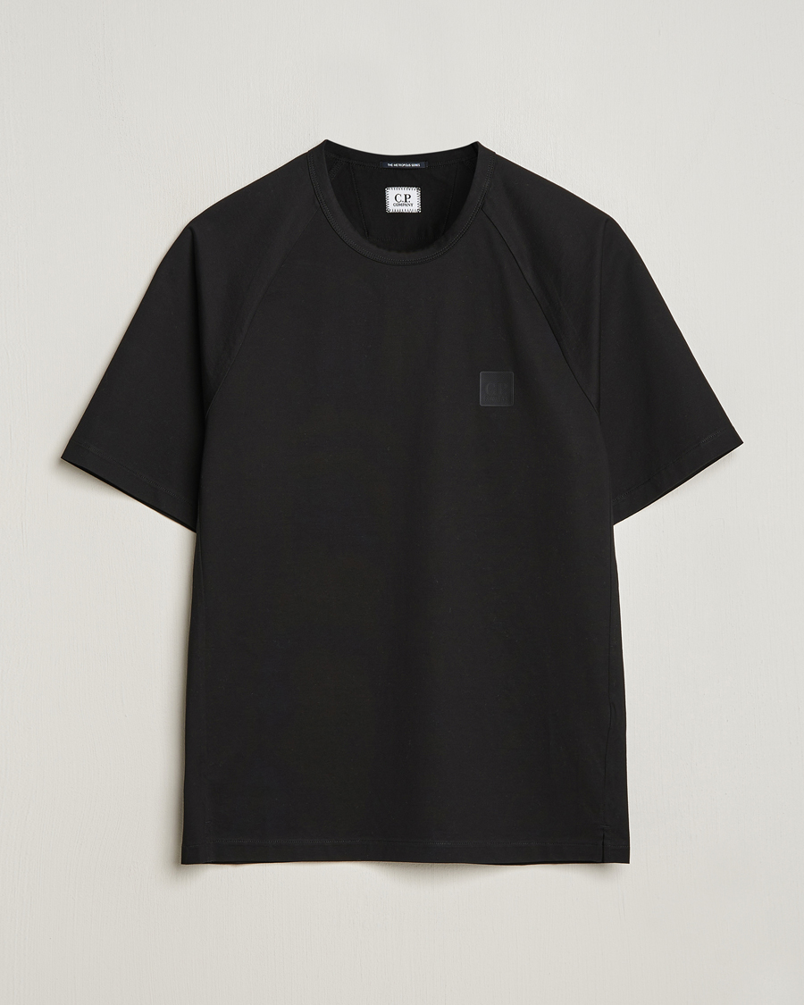 Herren | T-Shirts | C.P. Company | Metropolis Mercerized Jersey Tonal Logo T-Shirt Black