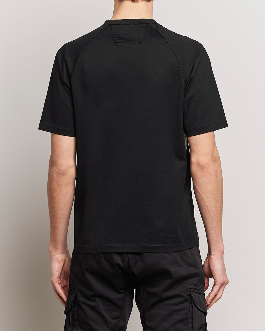 Herren | T-Shirts | C.P. Company | Metropolis Mercerized Jersey Tonal Logo T-Shirt Black
