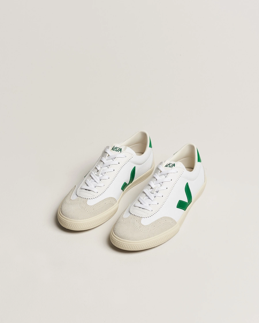 Herren | Weiße Sneakers | Veja | Volley Sneaker White/Emeraude